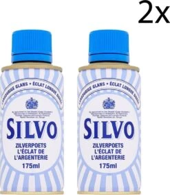 Silvo Zilverpoets - Poetsmiddel -Zilverglans - 2x 175 ML - Voordeelverpakking -Schoonmaakmiddelen Winkel 1050x1200