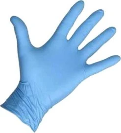 Merkloos Wegwerp Handschoenen - Nitril Handschoenen - Blauw - S - Poedervrij - 100 Stuks -Schoonmaakmiddelen Winkel 1091x1200