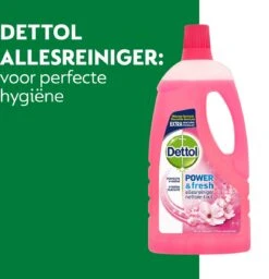 Dettol - Power & Fresh - Allesreiniger - Kersenbloesem - 8 X 1 Liter -Schoonmaakmiddelen Winkel 1157x1200