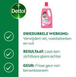 Dettol - Power & Fresh - Allesreiniger - Kersenbloesem - 8 X 1 Liter -Schoonmaakmiddelen Winkel 1189x1200