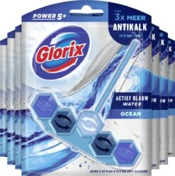 Glorix Power 5+ Ocean Toiletblokken - 7 Stuks - Voordeelverpakking -Schoonmaakmiddelen Winkel 1195x1200