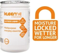 Schoonmaakdoekjes - Ontsmettingsdoekjes - Desinfectiedoekjes - Desinfectie Doekjes - KleenMe - Alcohol Doekjes - Alcoholdoekjes - Allesreiniger Zachte Antibacteriële Alcohol Wipes- 100 Doekjes - Met Dispenser - 70% Alcohol - 185 X 110mm -Schoonmaakmiddelen Winkel 1200x1092