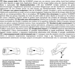Scanpart Kookplaat Schraper - Schraapijzer - Radeermes - Voor Alle Glazen Kookplaten - Zoals Keramische Inductie En Halogeen Kookplaten - Kunststof - Vervangbaar Mesje - Krasvrij -Schoonmaakmiddelen Winkel 1200x1097