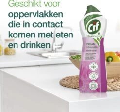 Cif CleanBoost Cream Pink Schuurmiddel - 8 X 750 Ml - Voordeelverpakking -Schoonmaakmiddelen Winkel 1200x1118 1