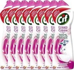 CIF Cream Pink Flower - 8 X 500 Ml - Schuurmiddel - Voordeelverpakking 7 CIF Cream Pink Flower - 8 X 500 Ml - Schuurmiddel - Voordeelverpakking -Schoonmaakmiddelen Winkel 1200x1132