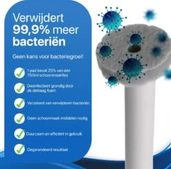 RevoBrush 28x Crystal Clean Foaming Pads Navulling - WC Borstel Met Houder Vrijstaand 12 RevoBrush 28x Crystal Clean Foaming Pads Navulling - WC Borstel Met Houder Vrijstaand -Schoonmaakmiddelen Winkel 1200x1184