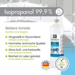Isopropyl Alcohol - Isopropanol - IPA - Isopropyl - 99,9% Zuiver - 1000ml - Inclusief Trechter -Schoonmaakmiddelen Winkel 1200x1200 15