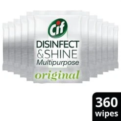 Cif Disinfect & Shine Wipes Original Desinfectie Schoonmaakdoekjes - 12 X 30 Doekjes - Voordeelverpakking 19 Cif Disinfect & Shine Wipes Original Desinfectie Schoonmaakdoekjes - 12 X 30 Doekjes - Voordeelverpakking -Schoonmaakmiddelen Winkel 1200x1200 174