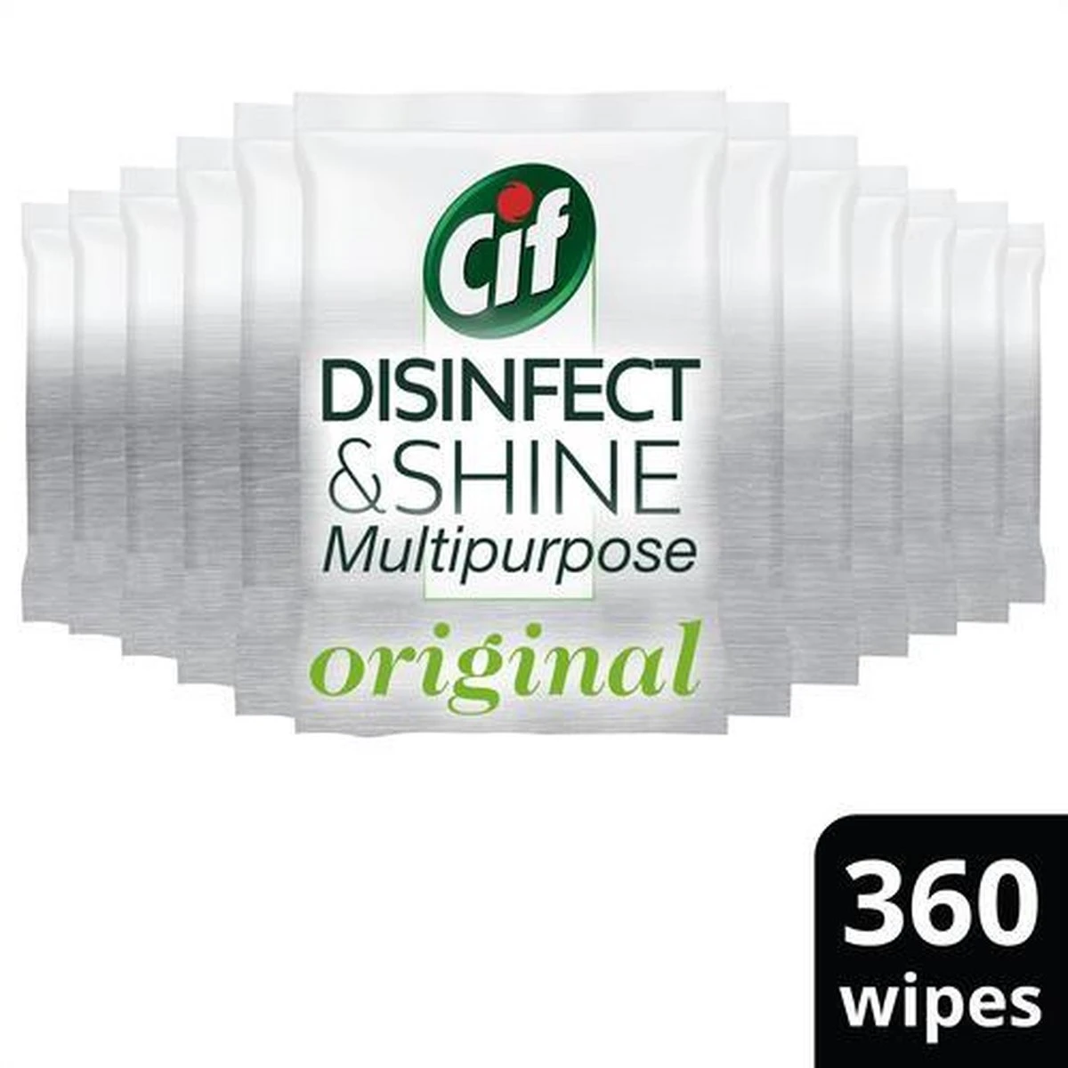 Cif Disinfect & Shine Wipes Original Desinfectie Schoonmaakdoekjes - 12 X 30 Doekjes - Voordeelverpakking 6 Cif Disinfect & Shine Wipes Original Desinfectie Schoonmaakdoekjes - 12 X 30 Doekjes - Voordeelverpakking - Afbeelding 4