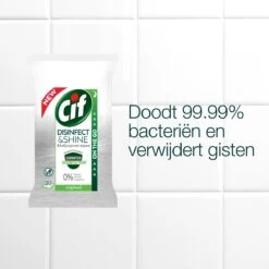 Cif Disinfect & Shine Wipes Original Desinfectie Schoonmaakdoekjes - 12 X 30 Doekjes - Voordeelverpakking 26 Cif Disinfect & Shine Wipes Original Desinfectie Schoonmaakdoekjes - 12 X 30 Doekjes - Voordeelverpakking -Schoonmaakmiddelen Winkel 1200x1200 178