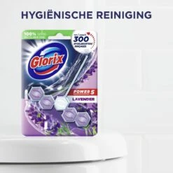 Glorix Power 5 Toiletblokken - Lavendel - 9 Stuks - Voordeelverpakking -Schoonmaakmiddelen Winkel 1200x1200 334
