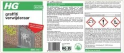 HG Graffitiverwijderaar - 600ml - Krachtig En Veilig - Biologisch Afbreekbaar 9 HG Graffitiverwijderaar - 600ml - Krachtig En Veilig - Biologisch Afbreekbaar -Schoonmaakmiddelen Winkel 1200x513
