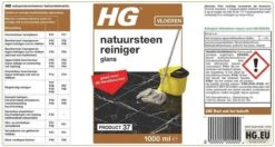 HG Natuursteenreiniger Glans (product 37) - 1L - Voor Regelmatig Gebruik Van Marmer En Kalkhoudend Natuursteen -Schoonmaakmiddelen Winkel 1200x642