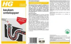 HG Keukenontstopper - 1L - De NR1 Ontstopper - Biologisch Afbreekbaar -Schoonmaakmiddelen Winkel 1200x741