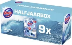 Glorix Power 5 Toiletblokken - Ocean - 9 Stuks - Halfjaarbox - Voordeelverpakking -Schoonmaakmiddelen Winkel 1200x760 4