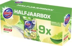 Glorix Power 5 Toiletblokken - Citroen - 9 Stuks - Voordeelverpakking -Schoonmaakmiddelen Winkel 1200x762
