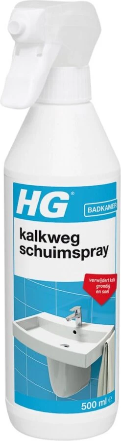 HG Kalkweg Schuimspray - 500ml - 100% Glans - Verwijdert En Voorkomt Kalk - Biologisch Afbreekbaar -Schoonmaakmiddelen Winkel 331x1200 2