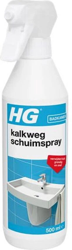 HG Kalkweg Schuimspray - 500ml - 100% Glans - Verwijdert En Voorkomt Kalk - Biologisch Afbreekbaar -Schoonmaakmiddelen Winkel 348x1200 1