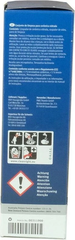 Bosch / Siemens Kookplaat Onderhoudsset - Onderhoudsset Voor Keramische Oppervlakken -Schoonmaakmiddelen Winkel 377x1200 2