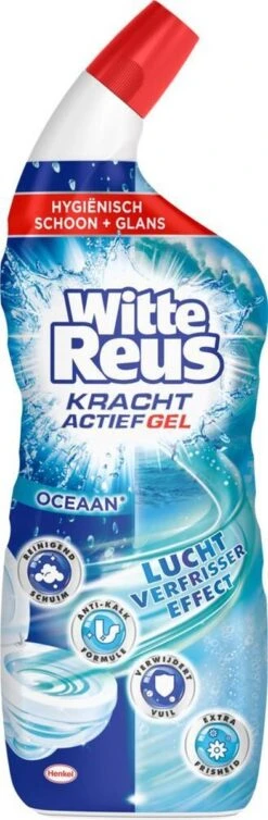 Witte Reus Toiletreiniger - Kracht Actief Gel Oceaan - Voordeelverpakking 10 X 700ml -Schoonmaakmiddelen Winkel 393x1200 2