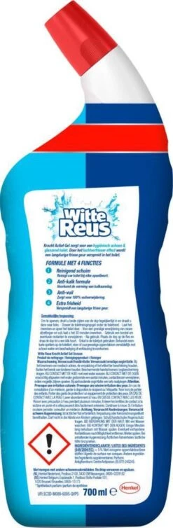 Witte Reus Toiletreiniger - Kracht Actief Gel Oceaan - Voordeelverpakking 10 X 700ml -Schoonmaakmiddelen Winkel 393x1200 4