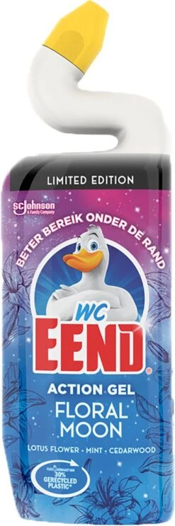 WC Eend Toiletreiniger Action Gel Floral Moon - 6x 750 Ml - Voordeelverpakking -Schoonmaakmiddelen Winkel 399x1200 1