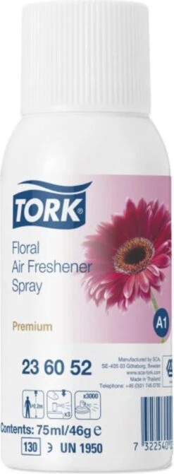 Tork Navulling Voor Luchtverfrisser Bloemen Systeem A1 Flacon Van 75 Ml -Schoonmaakmiddelen Winkel 442x1200