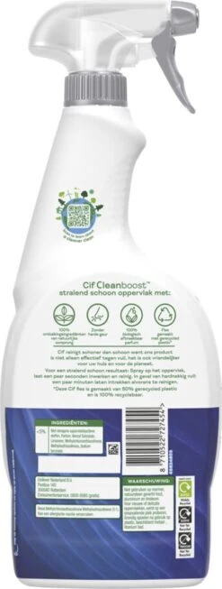 Cif CleanBoost Power & Shine Badkamer Spray - 6 X 750 Ml - Voordeelverpakking -Schoonmaakmiddelen Winkel 454x1200 1