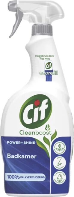 Cif CleanBoost Power & Shine Badkamer Spray - 6 X 750 Ml - Voordeelverpakking -Schoonmaakmiddelen Winkel 455x1200 1