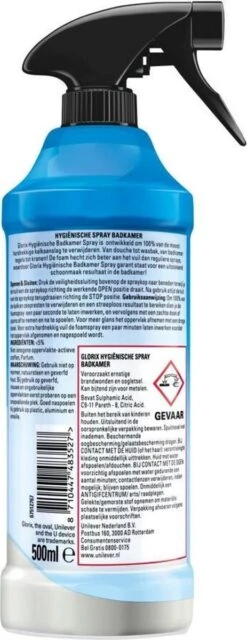 Glorix Hygiënische Badkamer Foamspray - 6 X 500 Ml - Voordeelverpakking -Schoonmaakmiddelen Winkel 463x1200