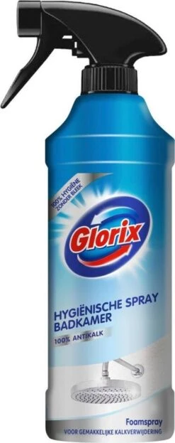 Glorix Hygiënische Badkamer Foamspray - 6 X 500 Ml - Voordeelverpakking -Schoonmaakmiddelen Winkel 476x1200