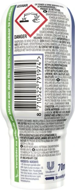 Cif Power & Shine Badkamer Ecorefill Capsule - 10 X 70 Ml - Voordeelverpakking -Schoonmaakmiddelen Winkel 478x1200 2