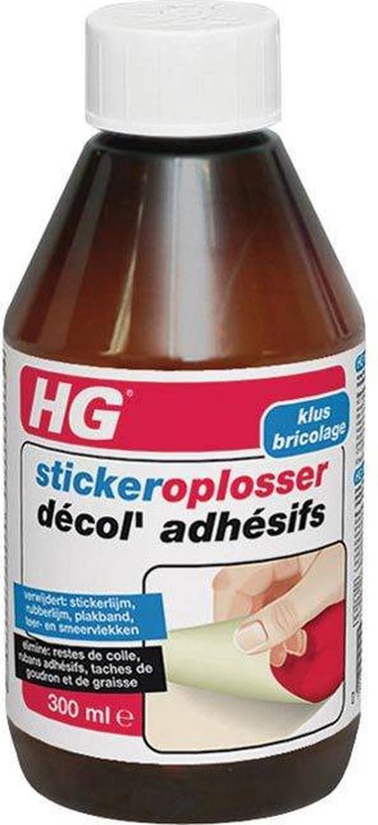 HG Stickerverwijderaar - 300ml - Eenvoudig In Gebruik - 100% Lijmrestenverwijdering 9 HG Stickerverwijderaar - 300ml - Eenvoudig In Gebruik - 100% Lijmrestenverwijdering - Afbeelding 8