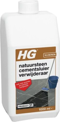 HG Natuursteen Cement- & Kalksluier Verwijderaar (HG Product 31) - 1L - Veilig In Gebruik -Schoonmaakmiddelen Winkel 595x1200 1
