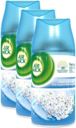AIRWICK Freshmatic Automatische Spray Refill Frisse Linnen & Witte Bloemen Krimp - (3x250ml) -Schoonmaakmiddelen Winkel 712x1200 1