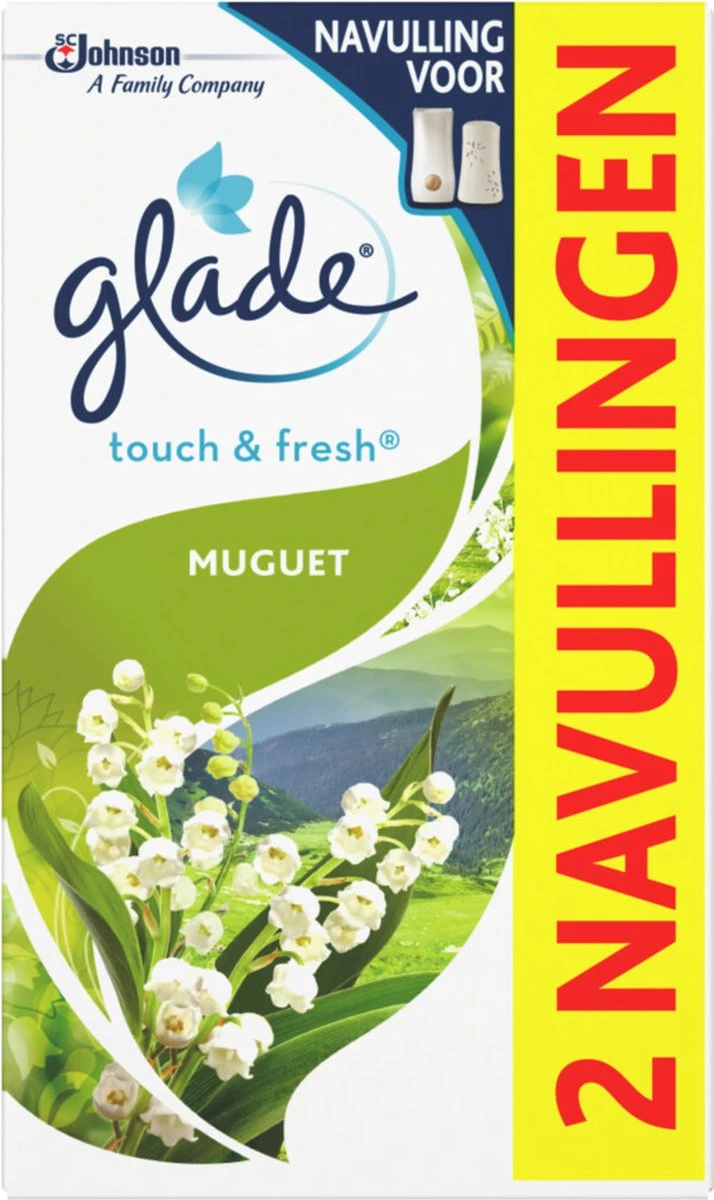 Glade By Brise Touch & Fresh Muguet Navulling - 2 Stuks