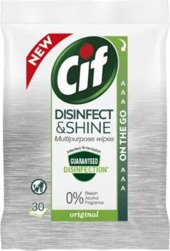 Cif Disinfect & Shine Wipes Original Desinfectie Schoonmaakdoekjes - 12 X 30 Doekjes - Voordeelverpakking 29 Cif Disinfect & Shine Wipes Original Desinfectie Schoonmaakdoekjes - 12 X 30 Doekjes - Voordeelverpakking -Schoonmaakmiddelen Winkel 811x1200