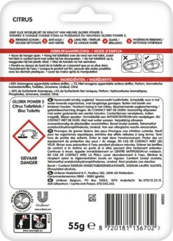 Glorix Power 5 Toiletblokken - Citroen - 7 X 2 Stuks - Voordeelverpakking -Schoonmaakmiddelen Winkel 860x1200 4