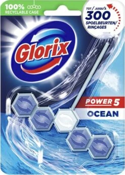 Glorix Power 5 Toiletblokken - Ocean - 9 Stuks - Halfjaarbox - Voordeelverpakking -Schoonmaakmiddelen Winkel 861x1200 2