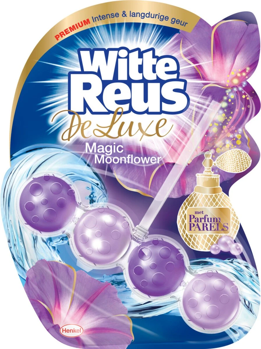 Witte Reus DeLuxe Toiletblok - Magic Moonflower - WC Blokjes Voordeelverpakking - 10 Stuks 4 Witte Reus DeLuxe Toiletblok - Magic Moonflower - WC Blokjes Voordeelverpakking - 10 Stuks - Afbeelding 2