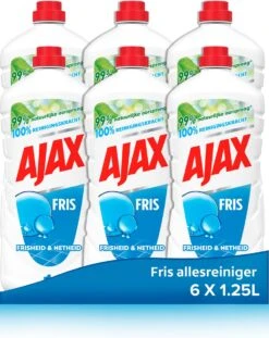 Ajax® Ajax Allesreiniger Fris 6 X 1.25L - Voordeelverpakking